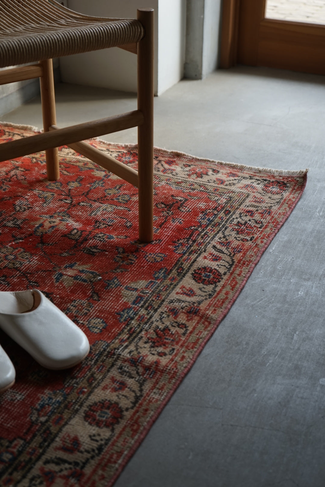 Türkiye Old Isparta Floral Red Runner 1970年代 199 × 89 cm No.TR25257