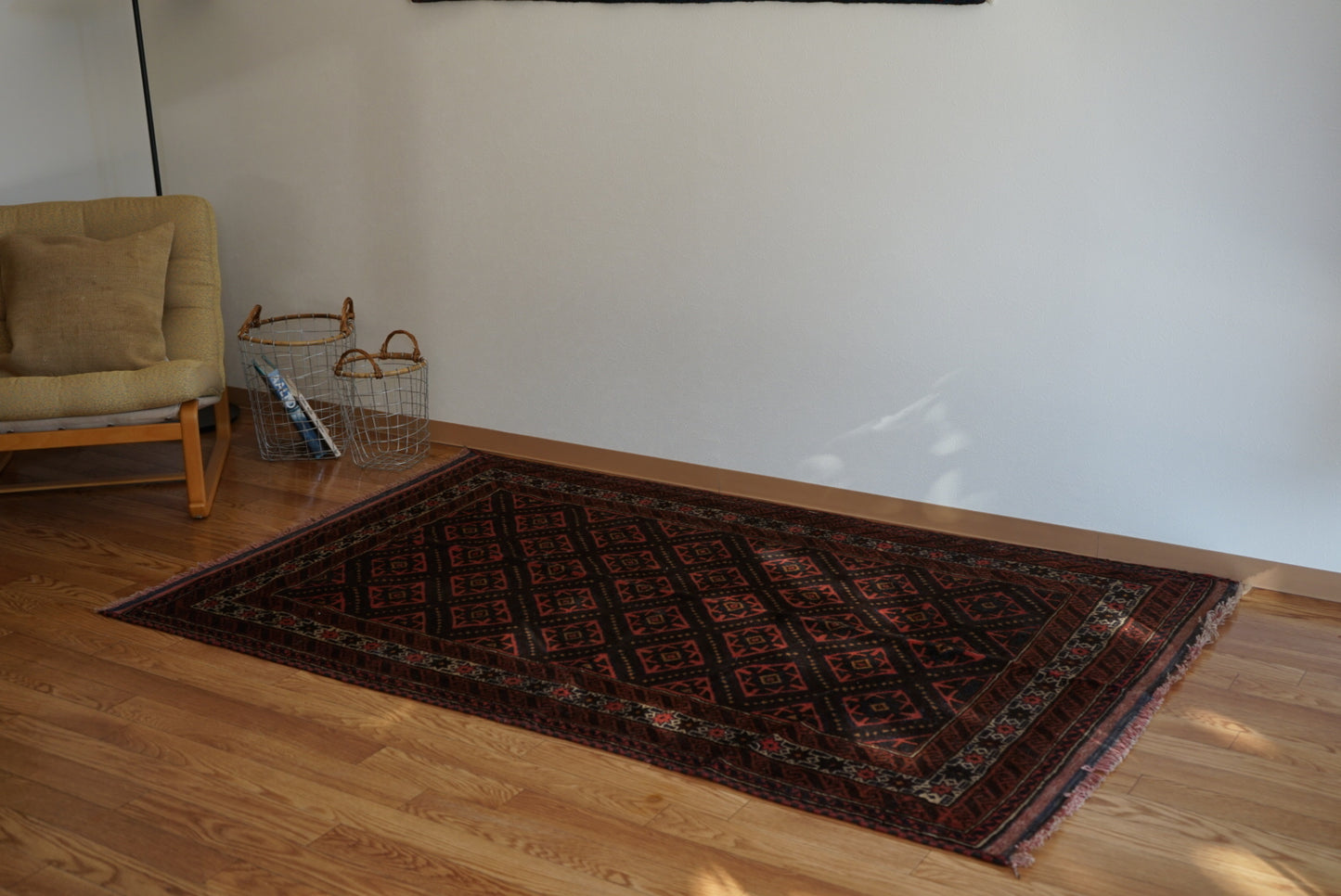 Afghanistan Old Baluch Taimani 1980年代 193 × 123 cm  No.AF2543 / 国内送料無料・羊毛手織り絨毯
