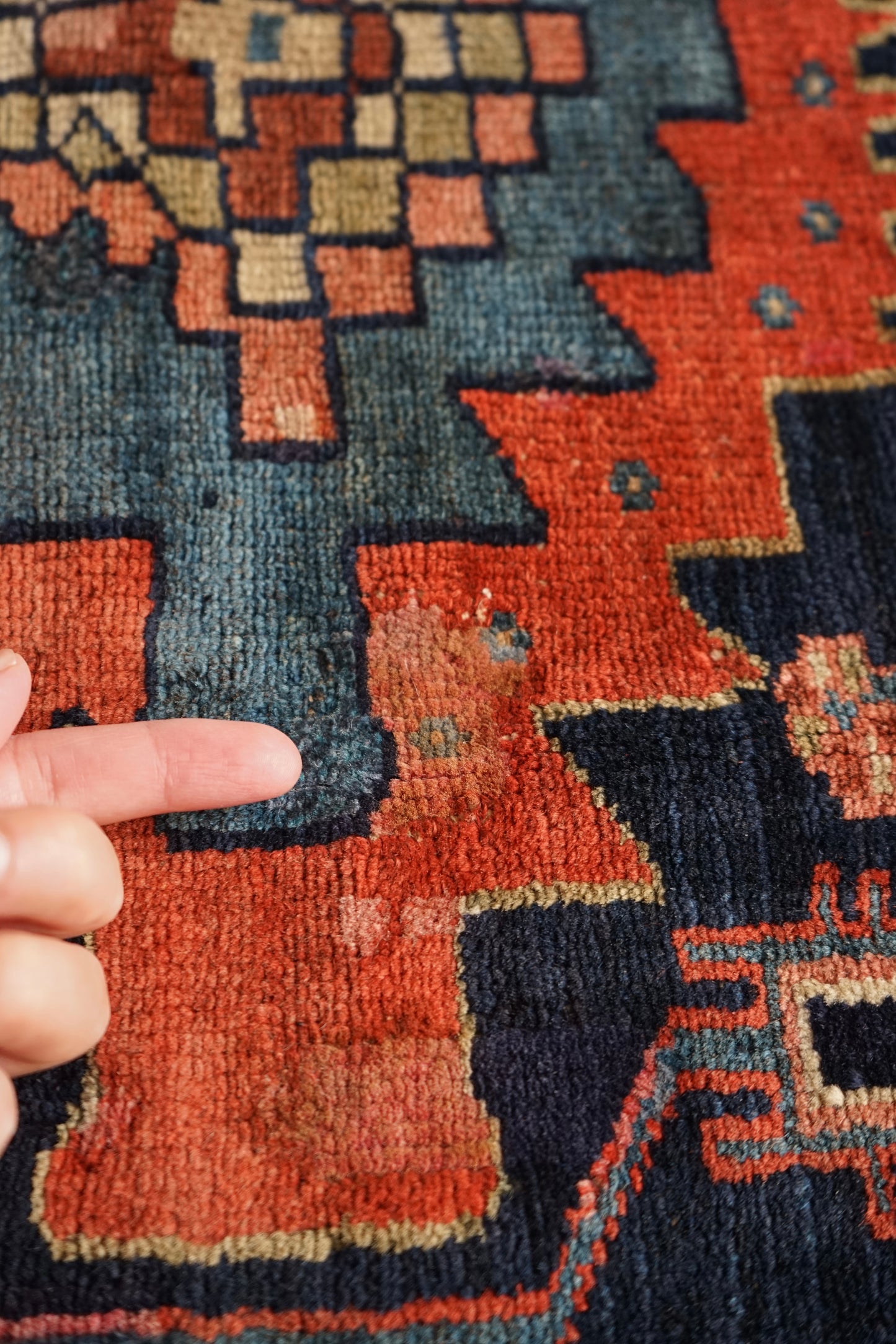 店頭販売 IRAN ANTIQUE BAKHTIARI 1820-1840年代 151 × 101 cm