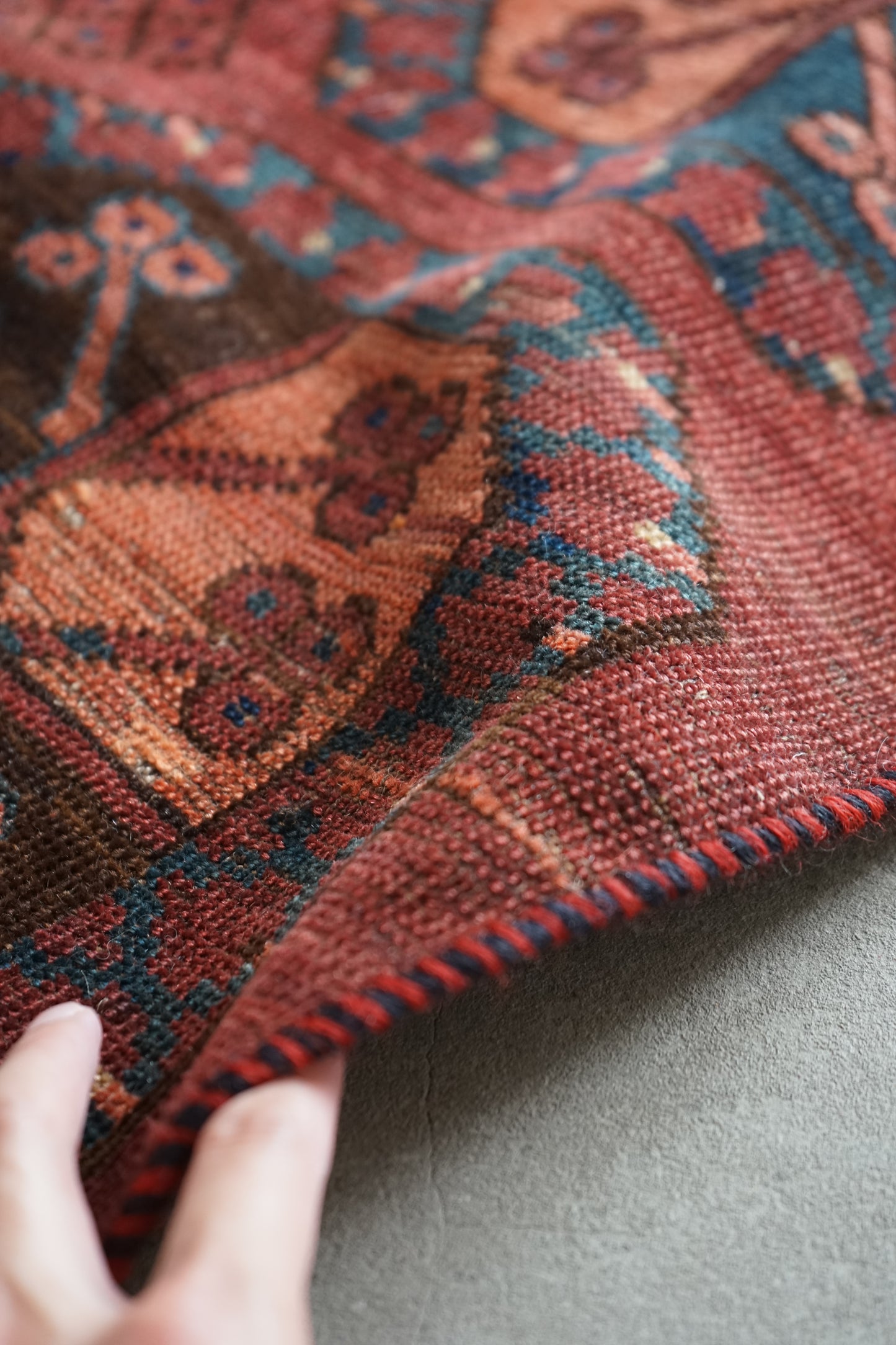 IRAN ANTIQUE TURKMEN ERSARI 1820年代 180 × 87 cm