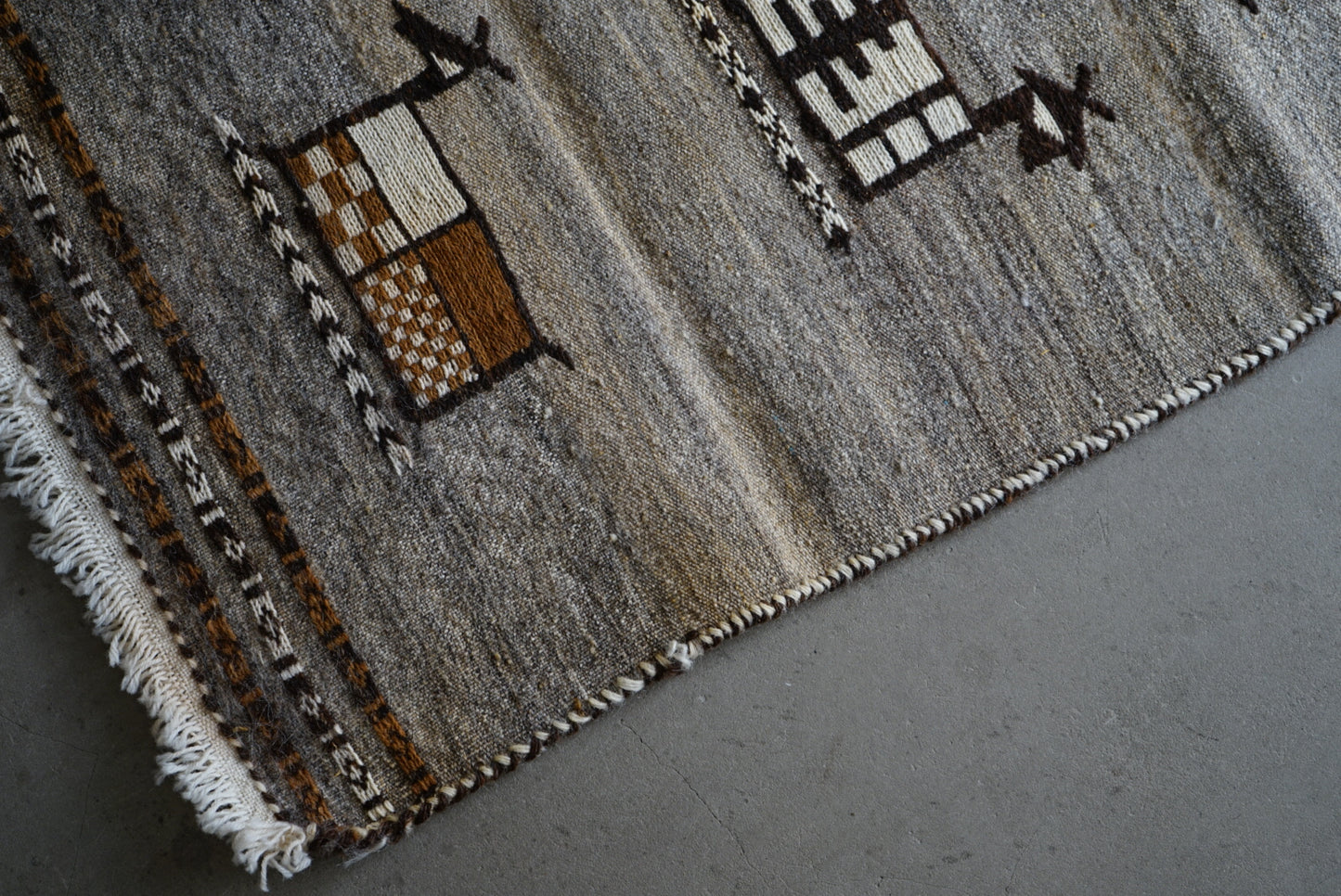 IRAN NEW SHIRAZ QASHQAI KILIM VANI 121 × 49 cm【No.32】