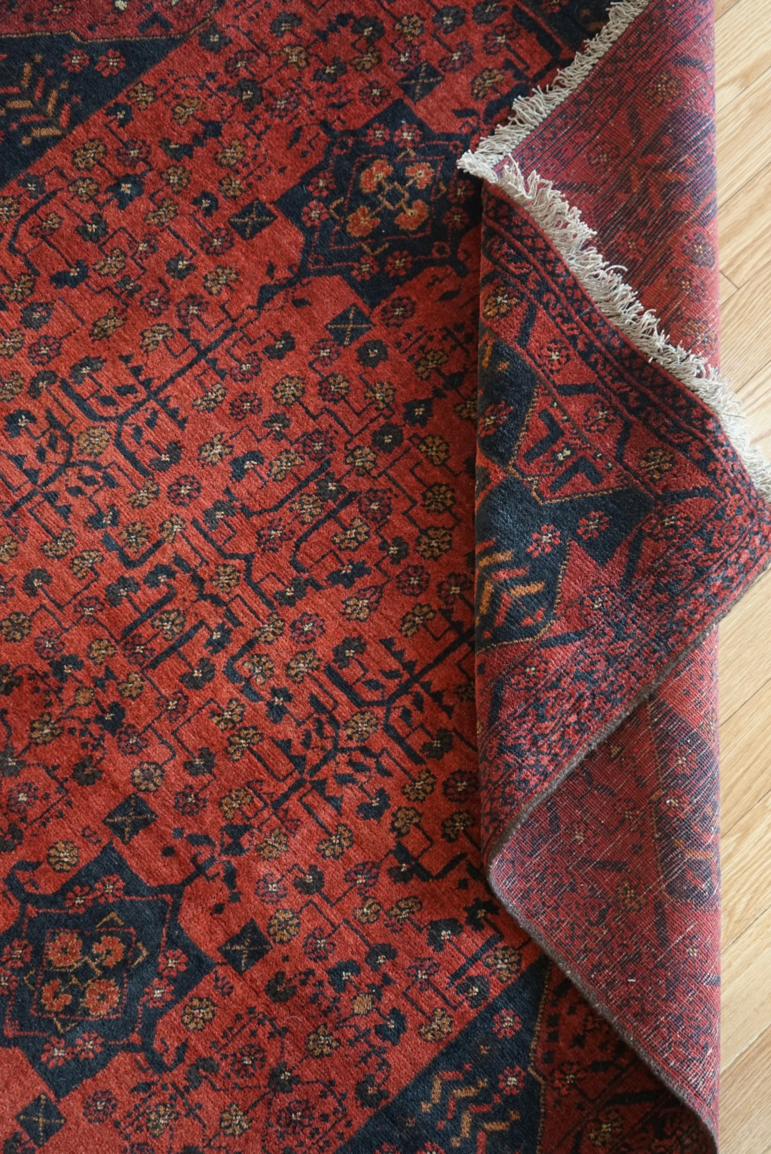 Afghanistan Old Turkmen RichRed 1970年代 177.5 × 142.5 cm No.AF2524