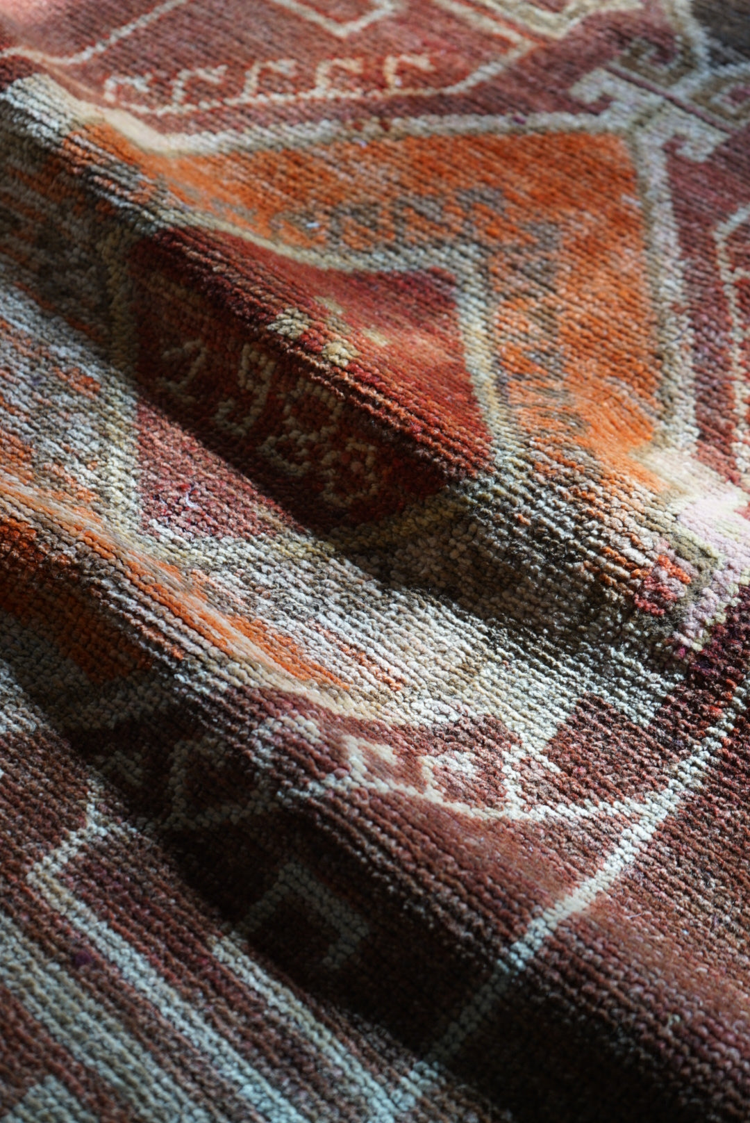 TURKEY VINTAGE ANATORIA BROWN 1980年代 256 × 155 cm No.TR25157