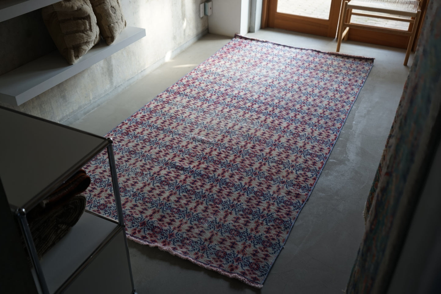 Türkiye Old Isparta Beige , Red , Navy Runner 1970年代 262 × 130 cm No.TR25263