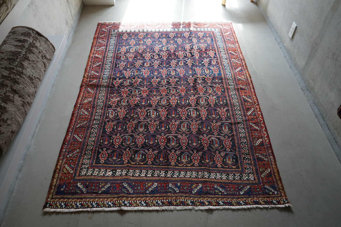 店頭販売 Iran Antique Afshar Boteh Jegheh Bibi Baft IRAN 1770-1790年代 197 × 138 cm