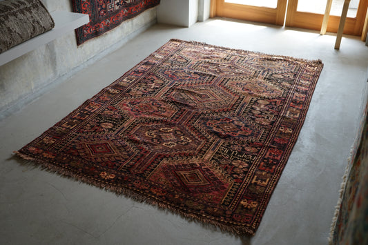 IRAN ANTIQUE SHIRAZ KHAMSEH DOLKHANI 1770年代 188 × 132 cm