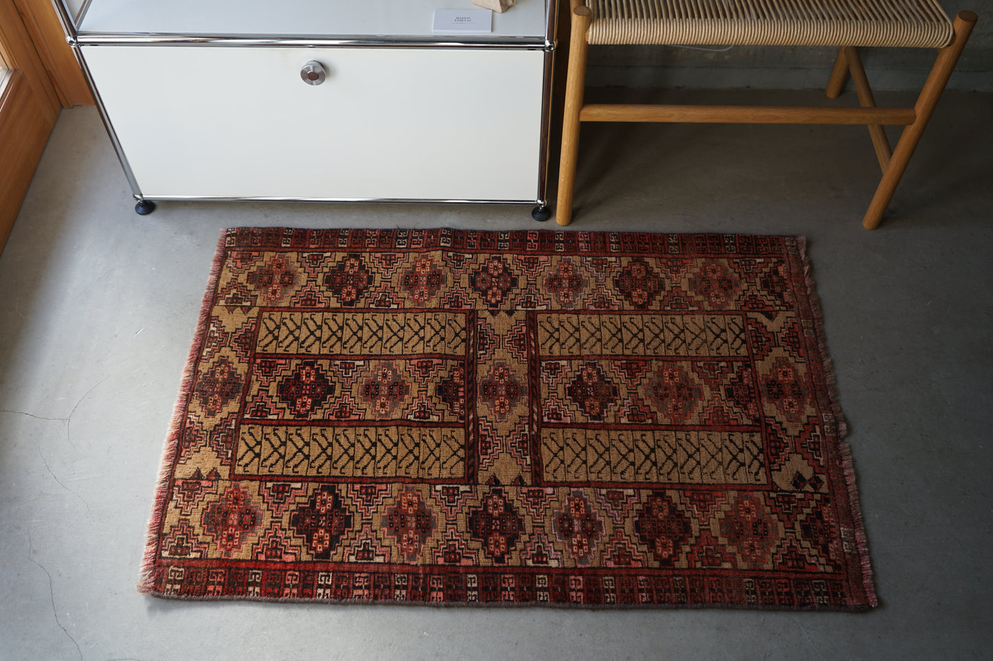 AFGHANISTAN OLD TURKMEN PARDA 1955年代 103 × 71 cm No.AF2514