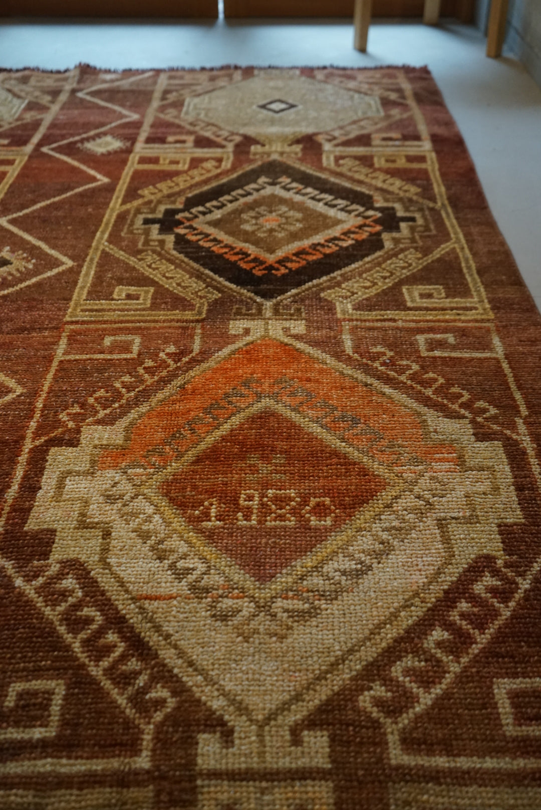 TURKEY VINTAGE ANATORIA BROWN 1980年代 256 × 155 cm No.TR25157