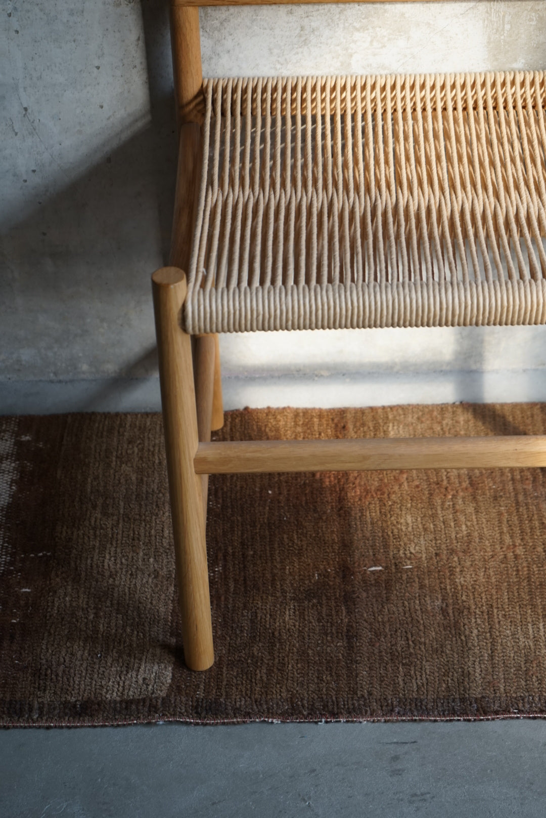 Türkiye Old Oushak Brown Runner size 1970年代 114 × 47 cm No.TR25250