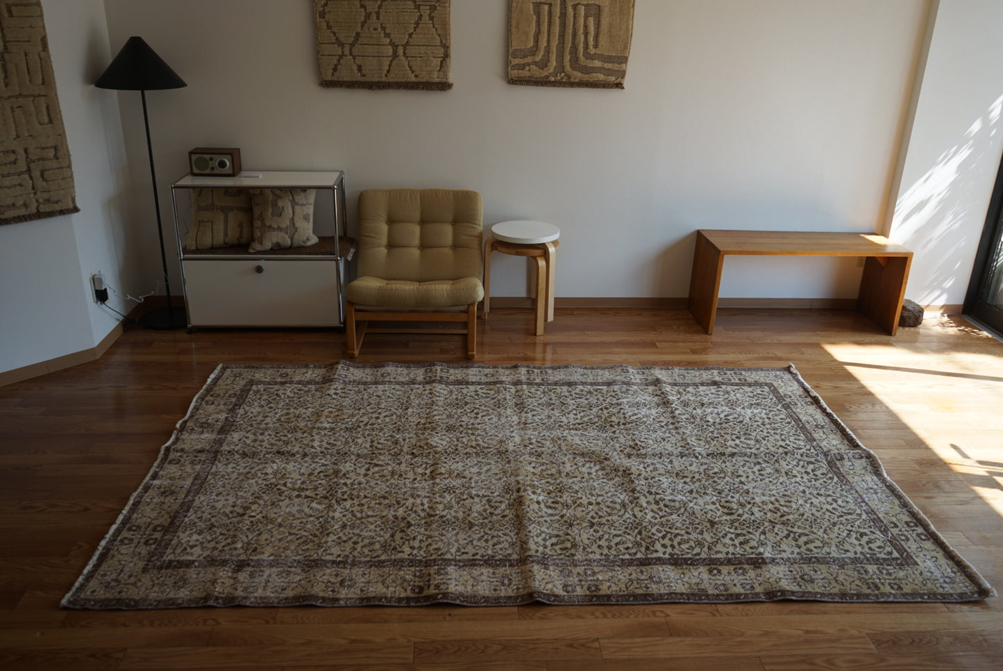 Türkiye Old Isparta Goldenbeige , Brown 1970年代 263 × 162 cm No.TR25404