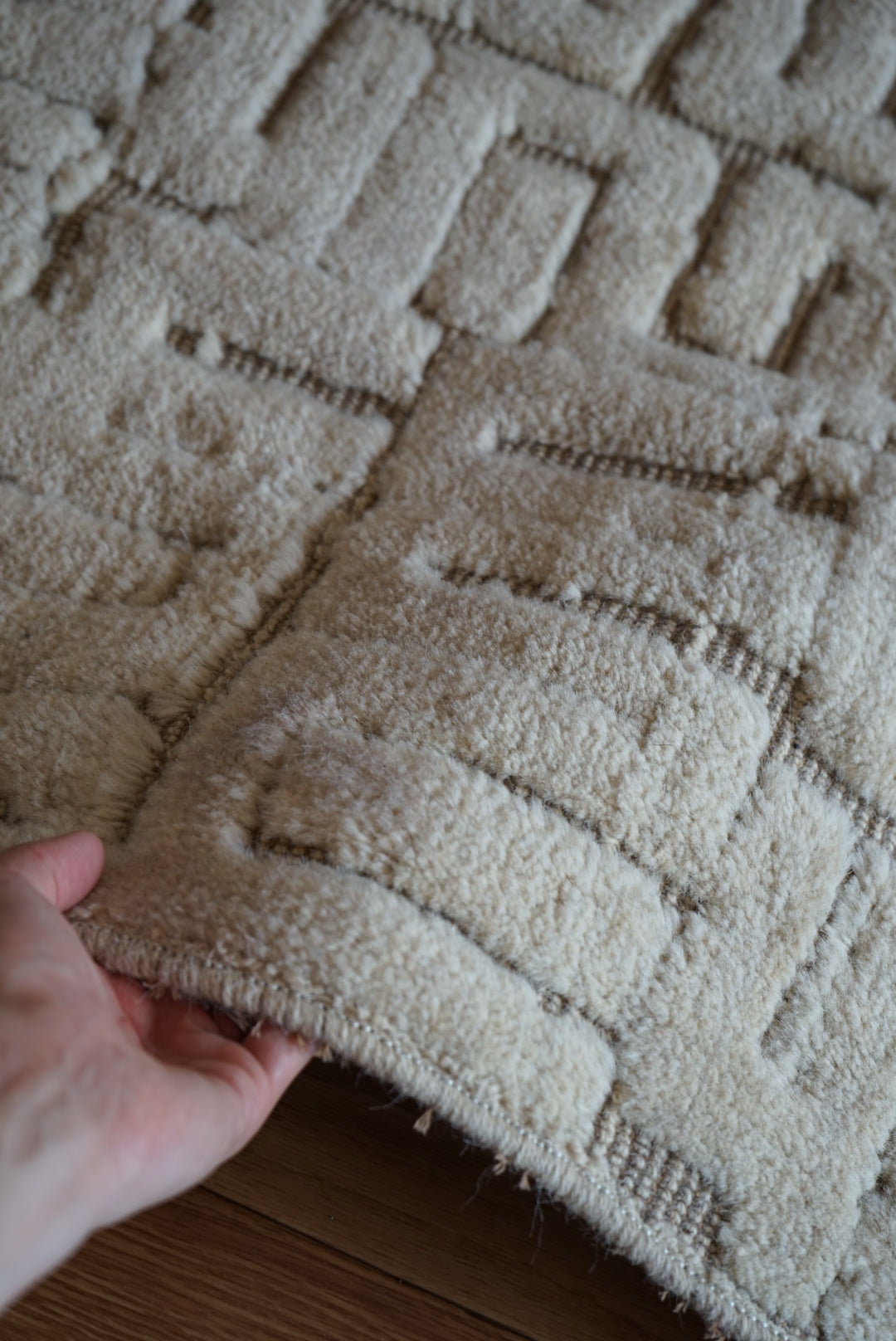 店頭販売 ORIGINAL IRAN QASHQAI KILIM DOORSIZE " QANAT " 95 × 65 cm