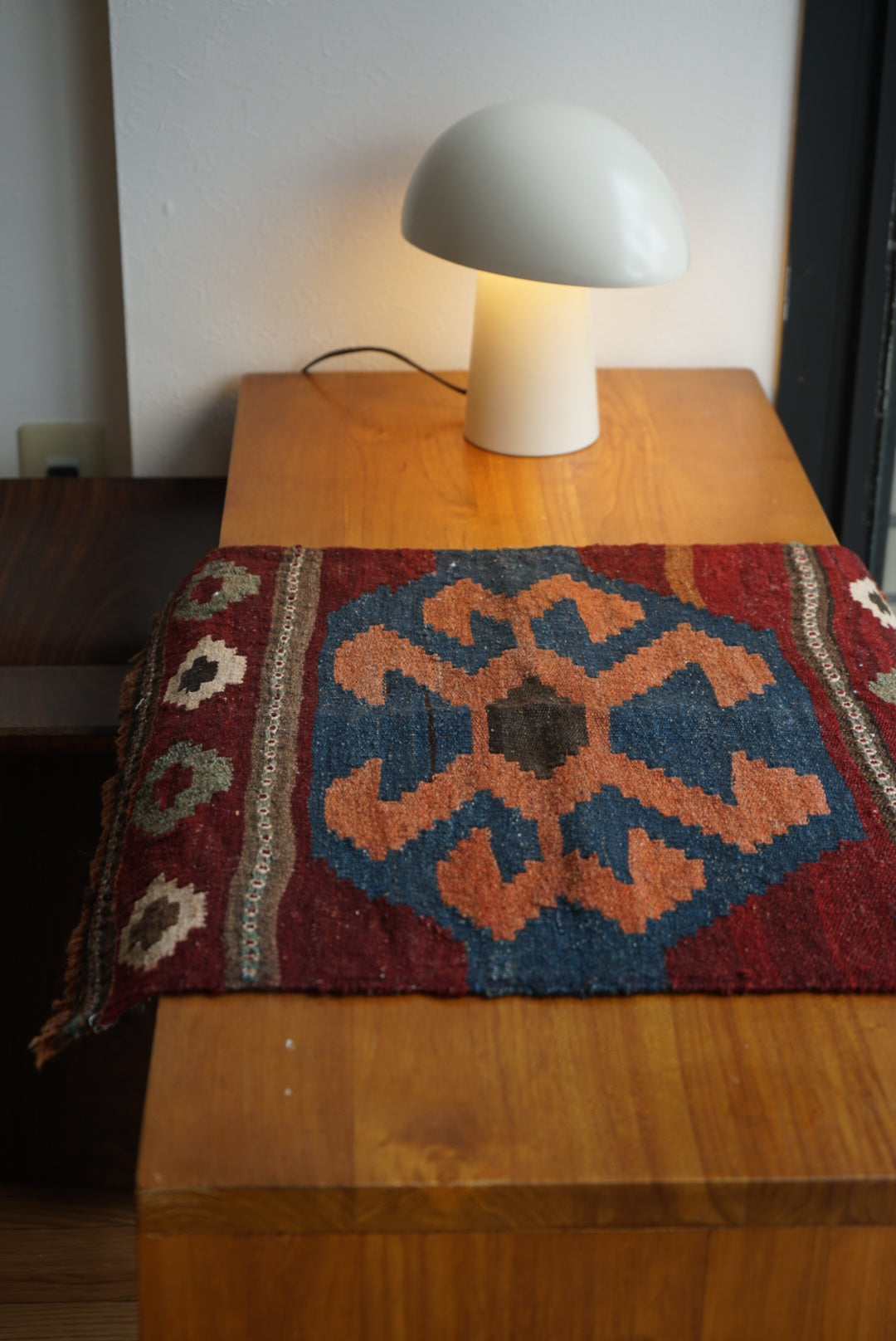 Türkiye Old Kilim Rich Red 1970年代 52 × 50 cm No.TR25234