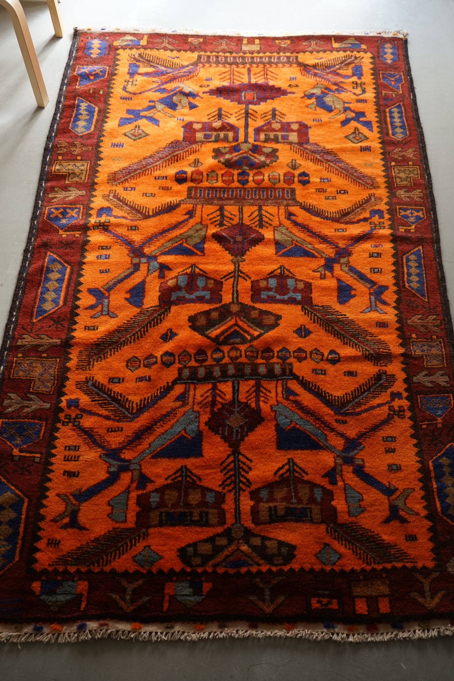 AFGHANISTAN VINTAGE BALUCH 1980-1985年 216 × 129 cm