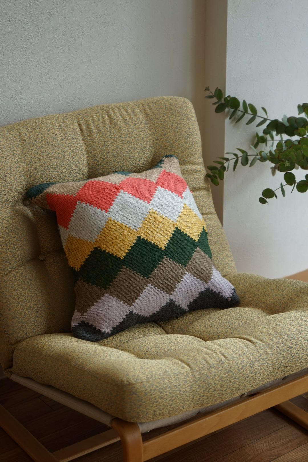 Türkiye Old Kilim Cushion Cover Colorful Diamond 41 × 40 cm No.TR25438