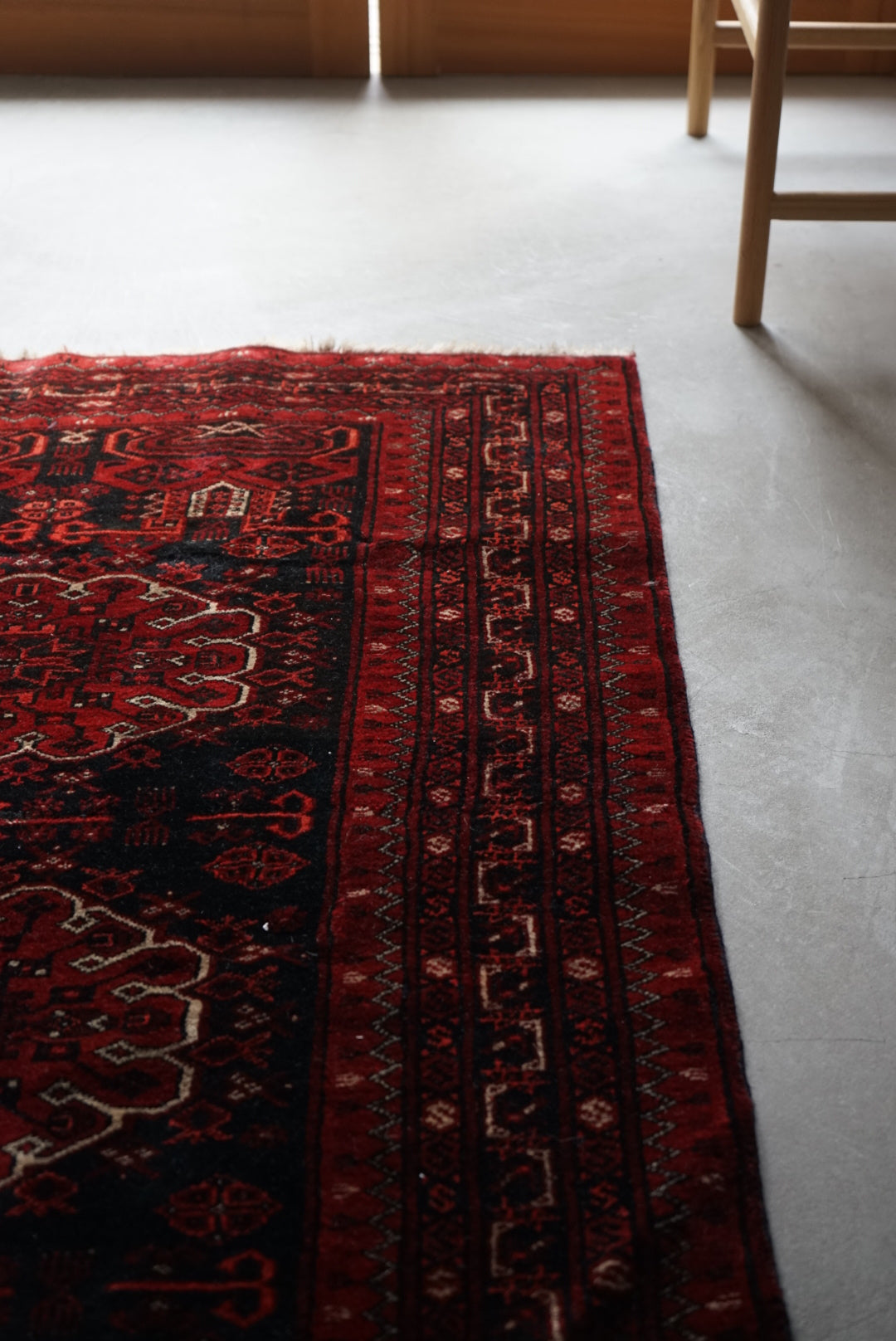 Afghanistan Old Turkmen Rich Black 1960年代 180 × 100 cm No.AF2519