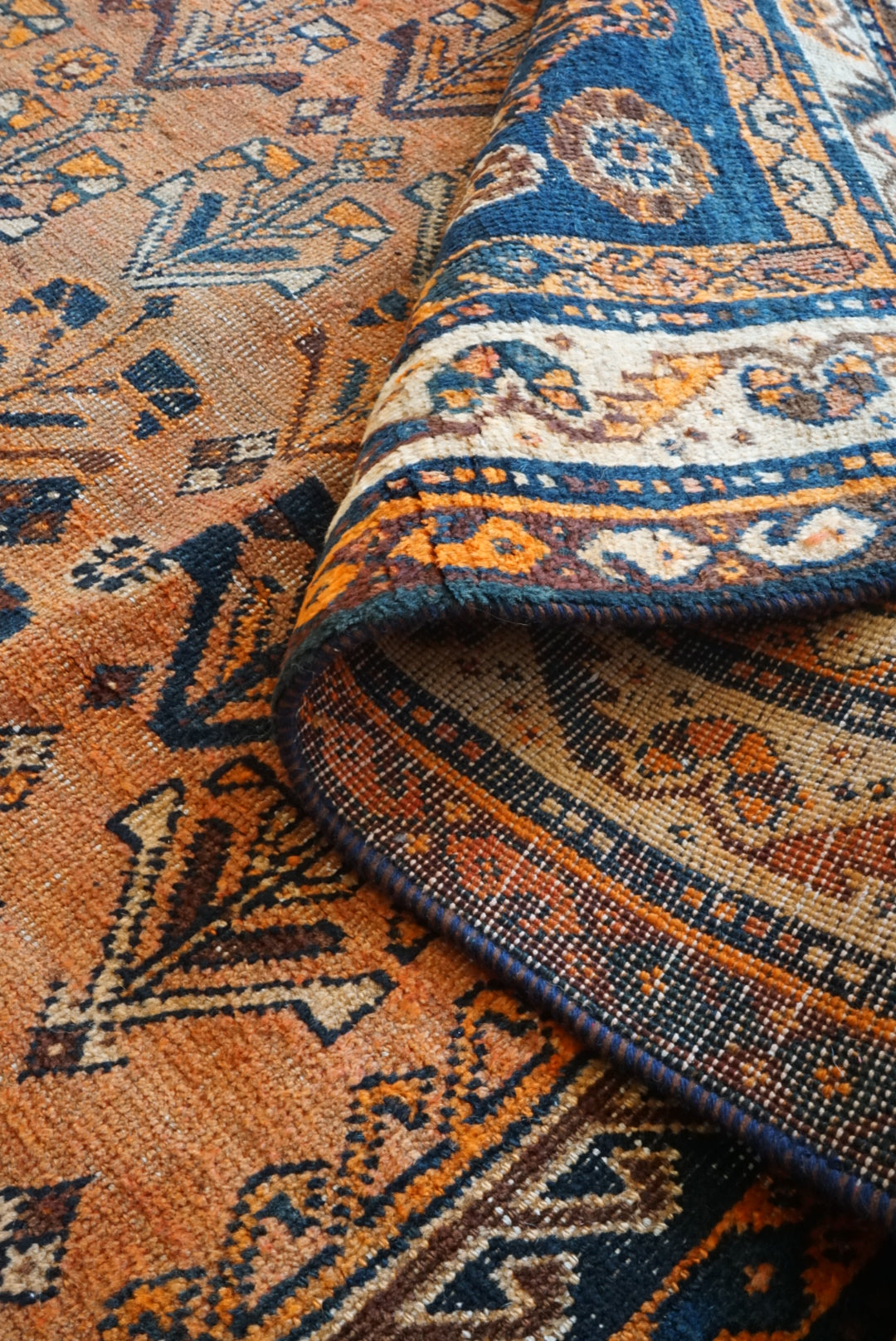 店頭販売 IRAN ANTIQUE SHIRAZ QASHQAI BASSERI 1870年代 217 × 150 cm