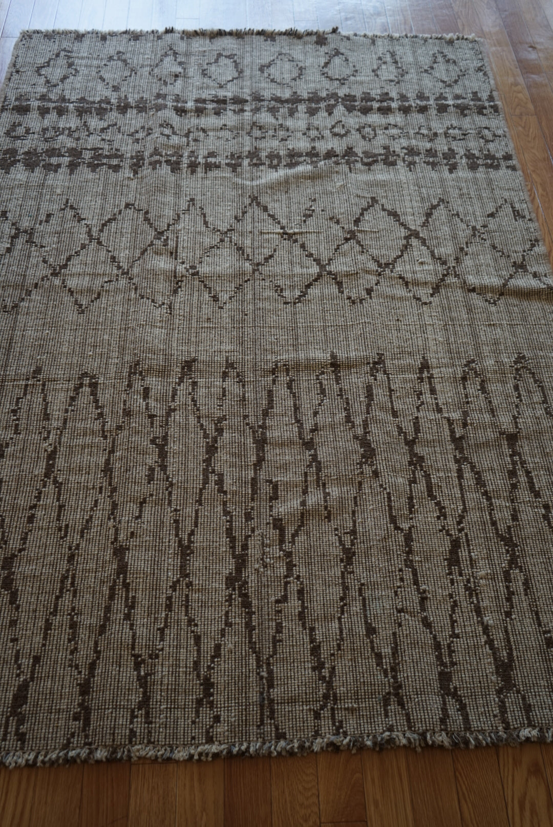 店頭販売 ORIGINAL IRAN QASHQAI KILIM " TRIBE " 204 × 142 cm