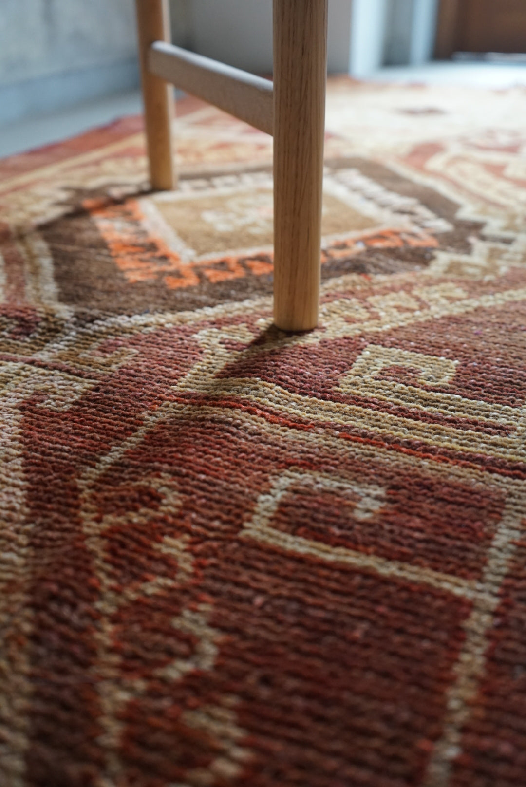 TURKEY VINTAGE ANATORIA BROWN 1980年代 256 × 155 cm No.TR25157