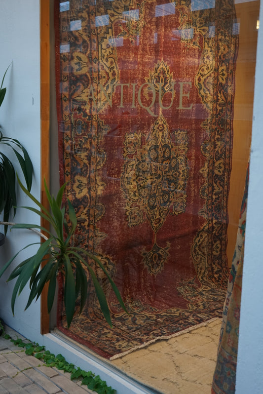 TURKEY OLD ISPARTA WINERED 1970年代 207 × 118 cm No.TR25145