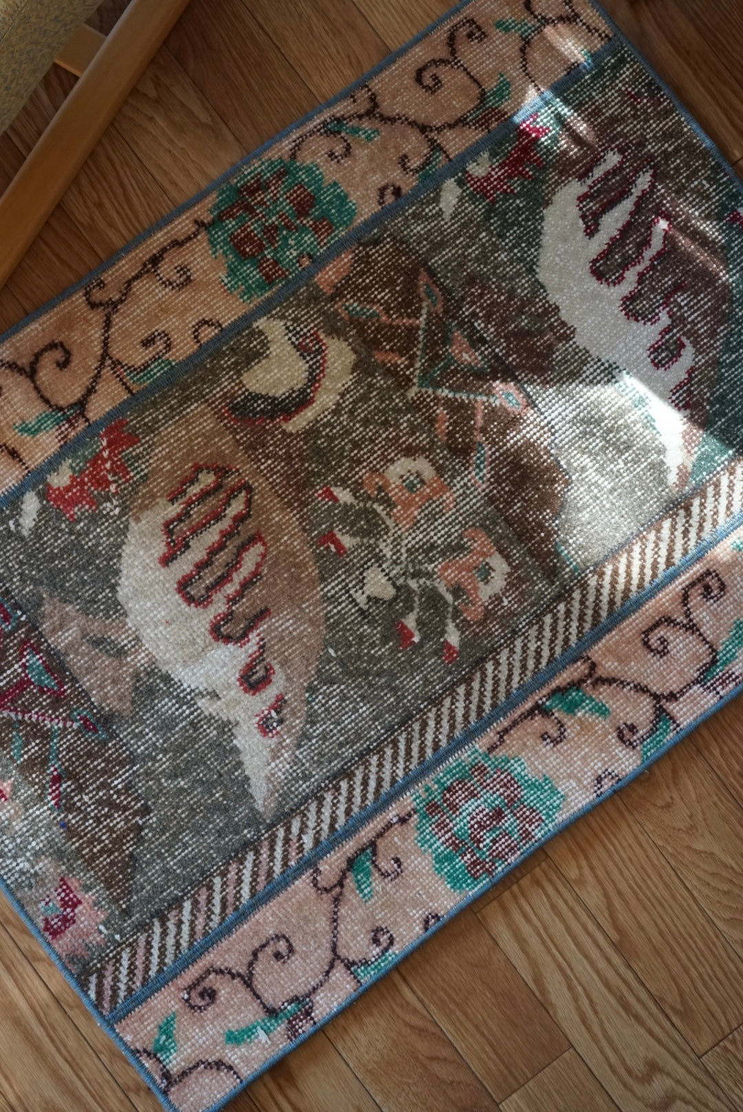Türkiye Old Oushak Bird Motif Patchwork 1960年代 82.5 × 59 cm No.TR25466