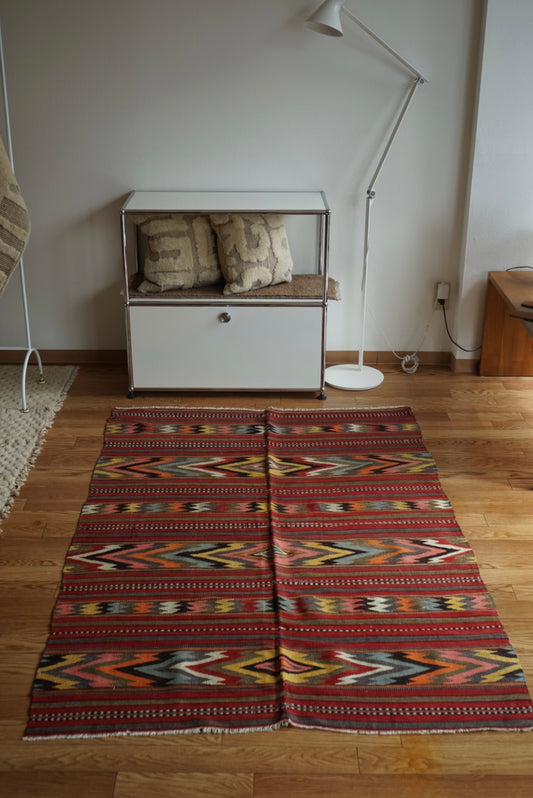 Türkiye Old Balkan Kilim 1950-1960年代 159 × 116 cm