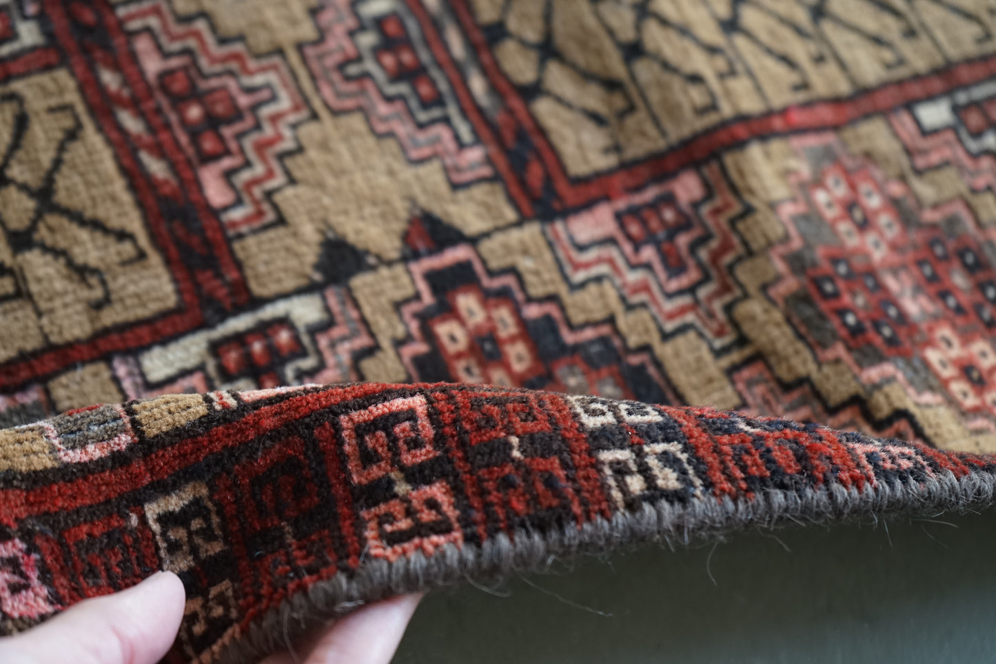 AFGHANISTAN OLD TURKMEN PARDA 1955年代 103 × 71 cm No.AF2514