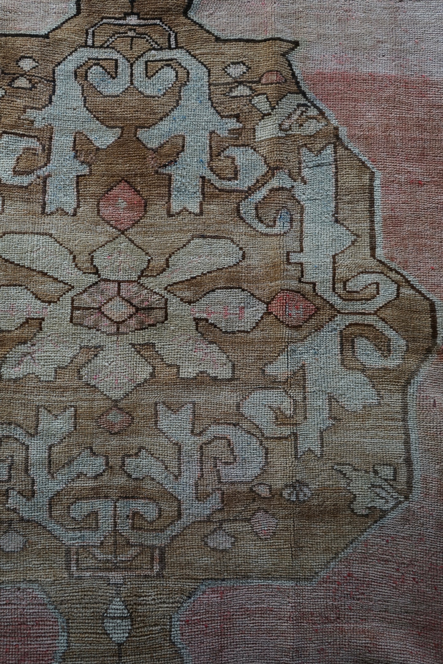 TURKEY OLD OUSHAK SALMON PINK 1970年代 286 × 162 cm No.TR25197