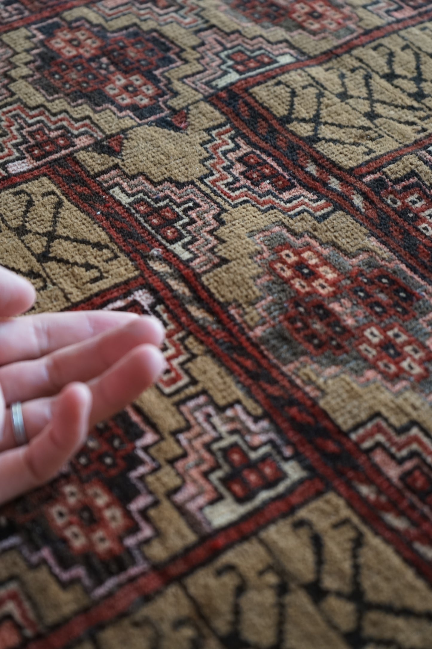 AFGHANISTAN OLD TURKMEN PARDA 1955年代 103 × 71 cm No.AF2514