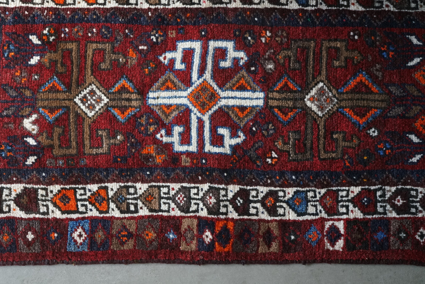 IRAN ANTIQUE QASHQAI ORNAK 1900年代 116 × 67.5 cm