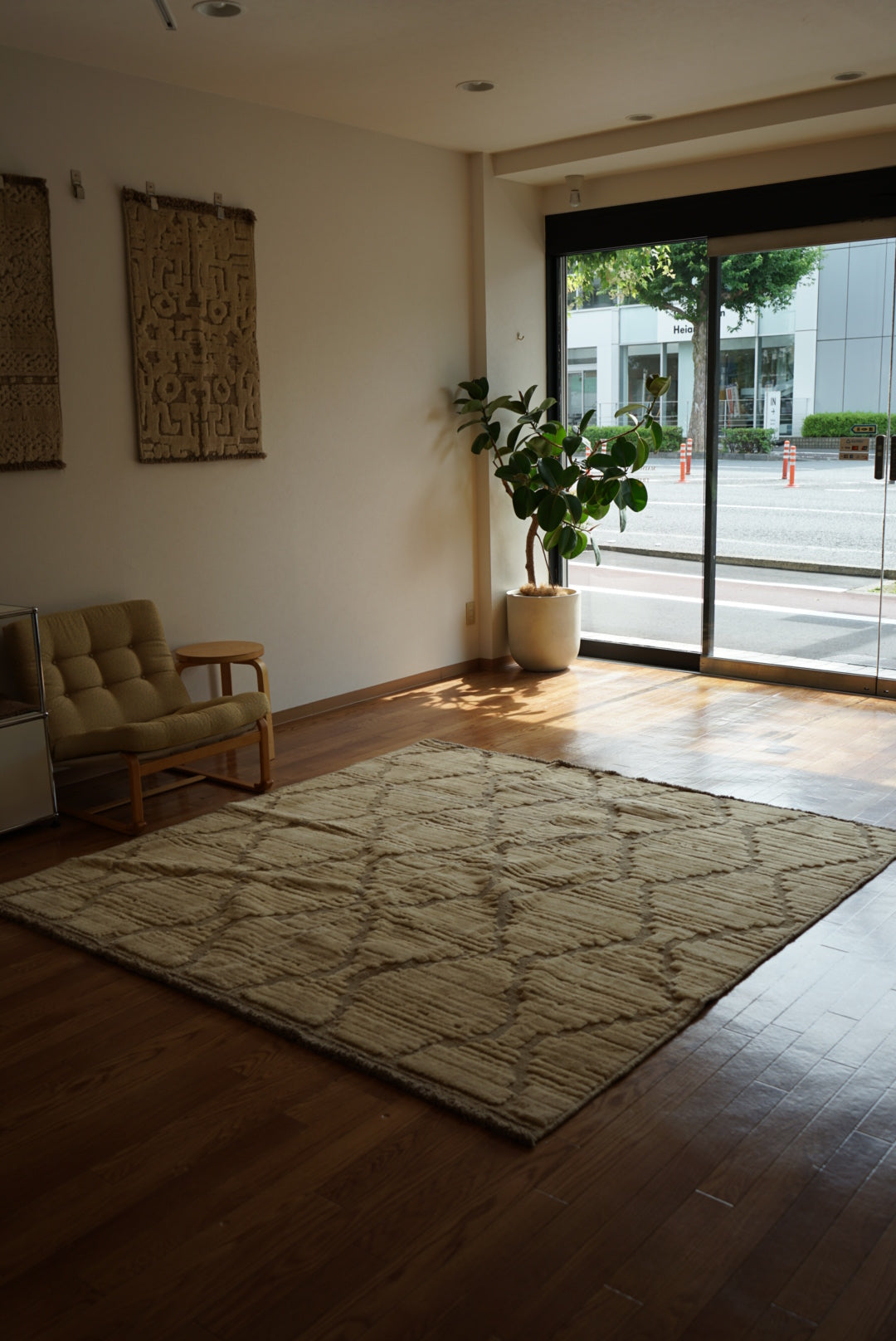店頭販売 ORIGINAL IRAN QASHQAI KILIM LIVING SIZE " DIAMOND " 200 × 200 cm