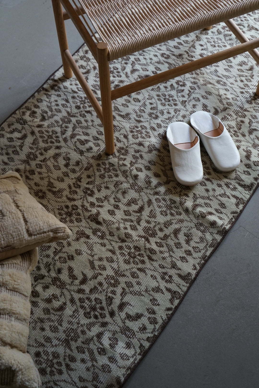 TURKEY OLD ISPARTA BROWN MINT RUNNER 1970年代 195 × 84 cm No.TR25136