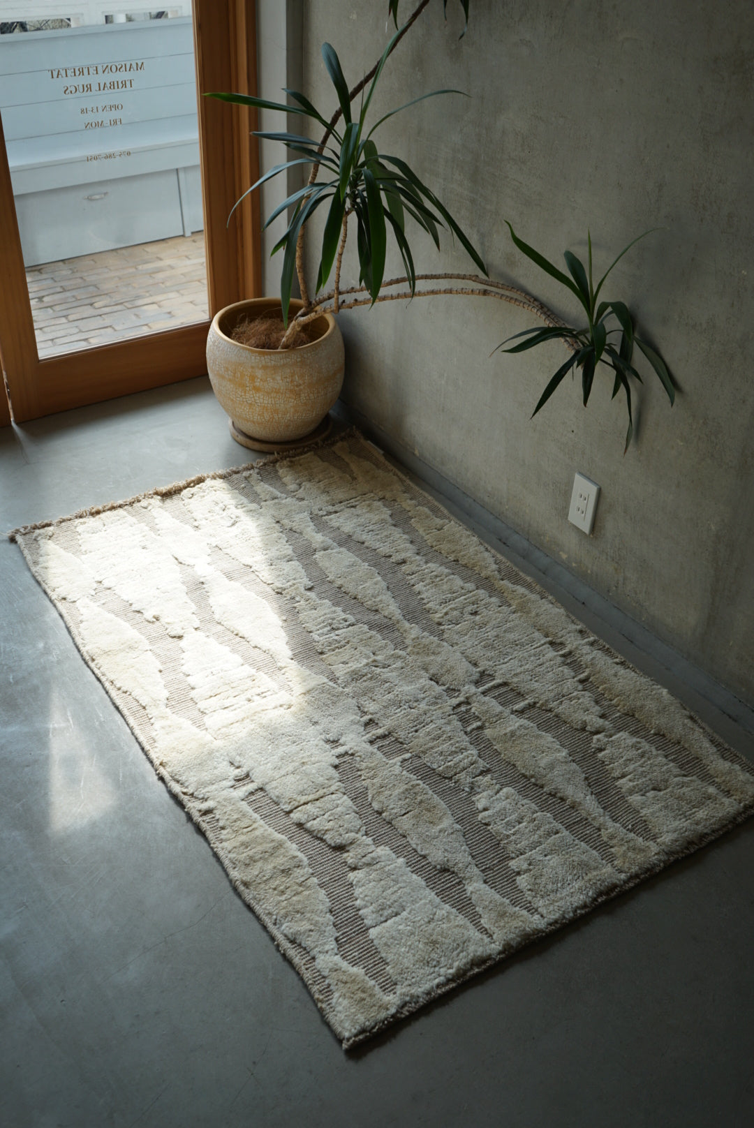 店頭販売 ORIGINAL IRAN QASHQAI KILIM RIVER 147 × 96 cm