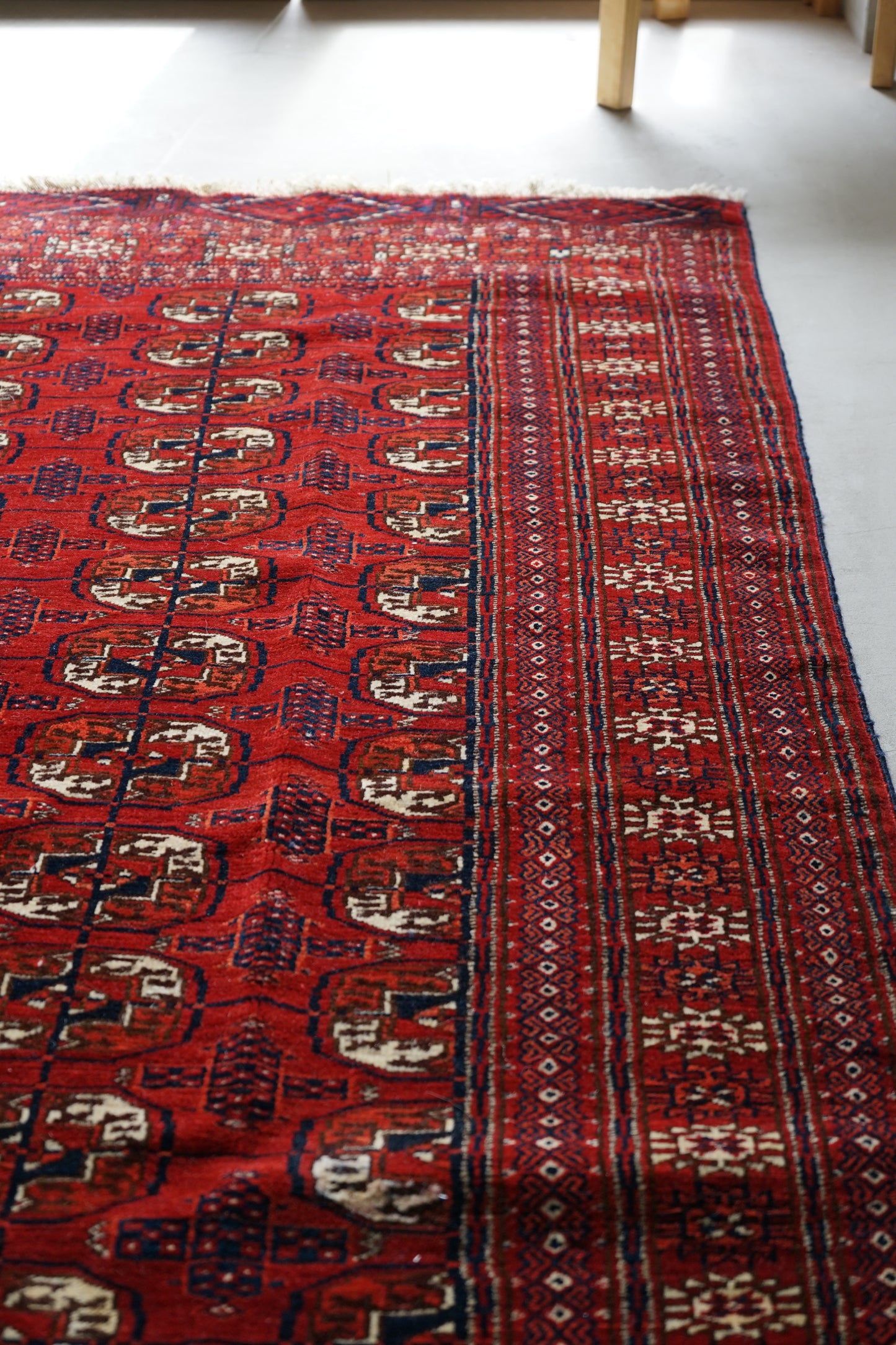 店頭販売 IRAN ANTIQUE TURKMEN ERSARI 1820-1840年代 200 × 128 cm