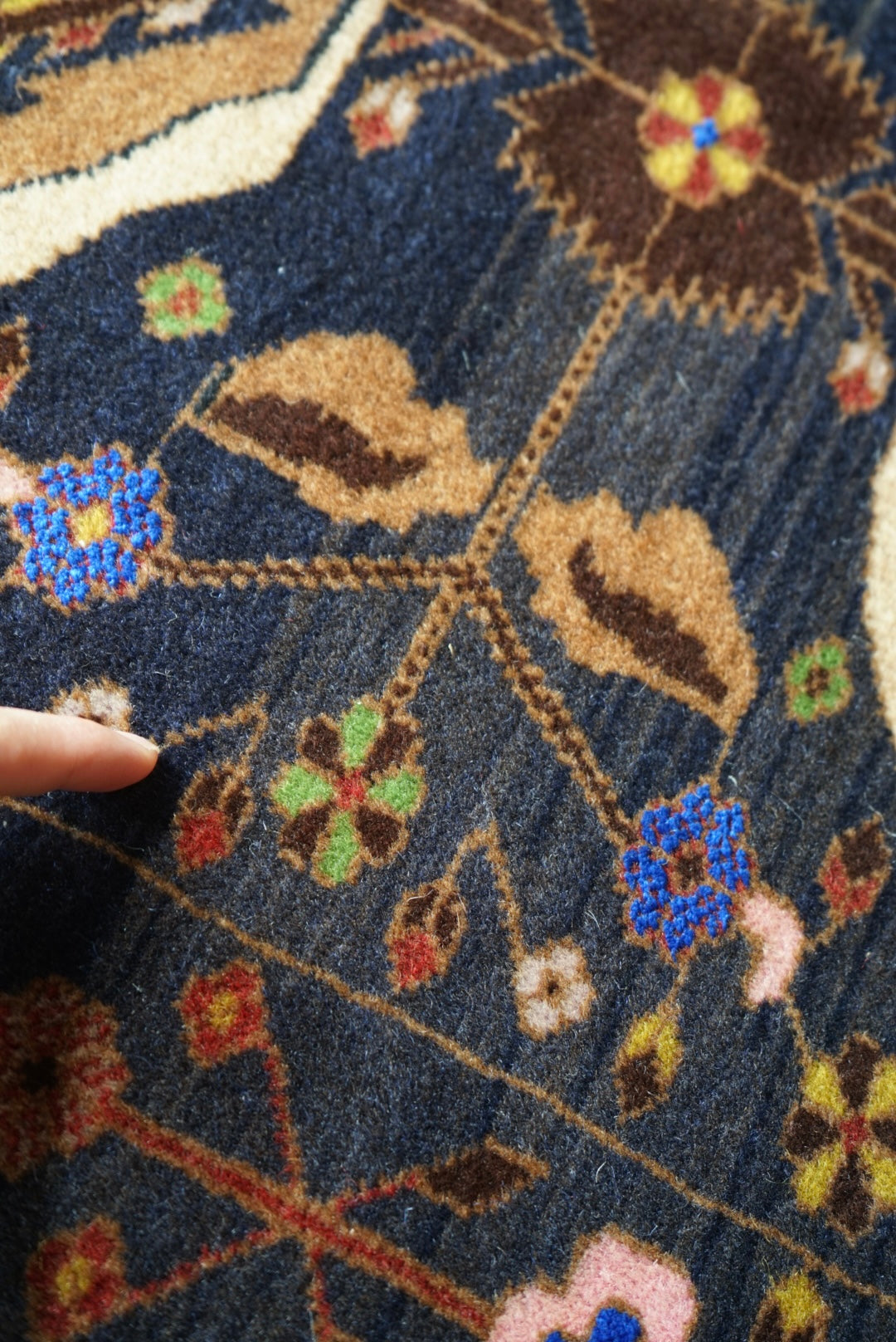 Afghanistan Vintage Baluch Zakani Midnight Navy 1980年代 215 × 121.5 cm No.AF2528
