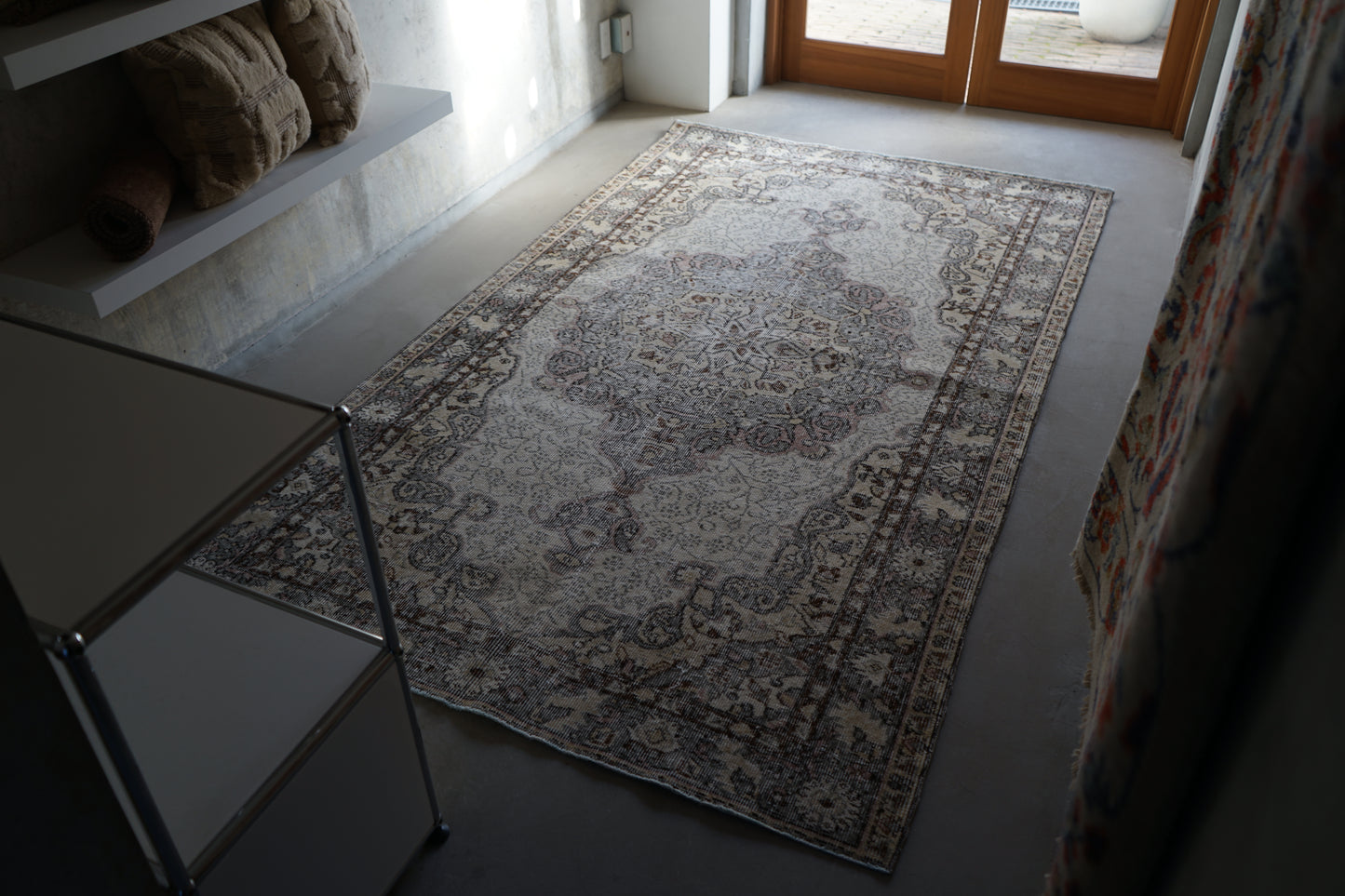 TURKEY OLD ISPARTA MOSS GREY 1970年代 251 × 146 cm No.TR25214