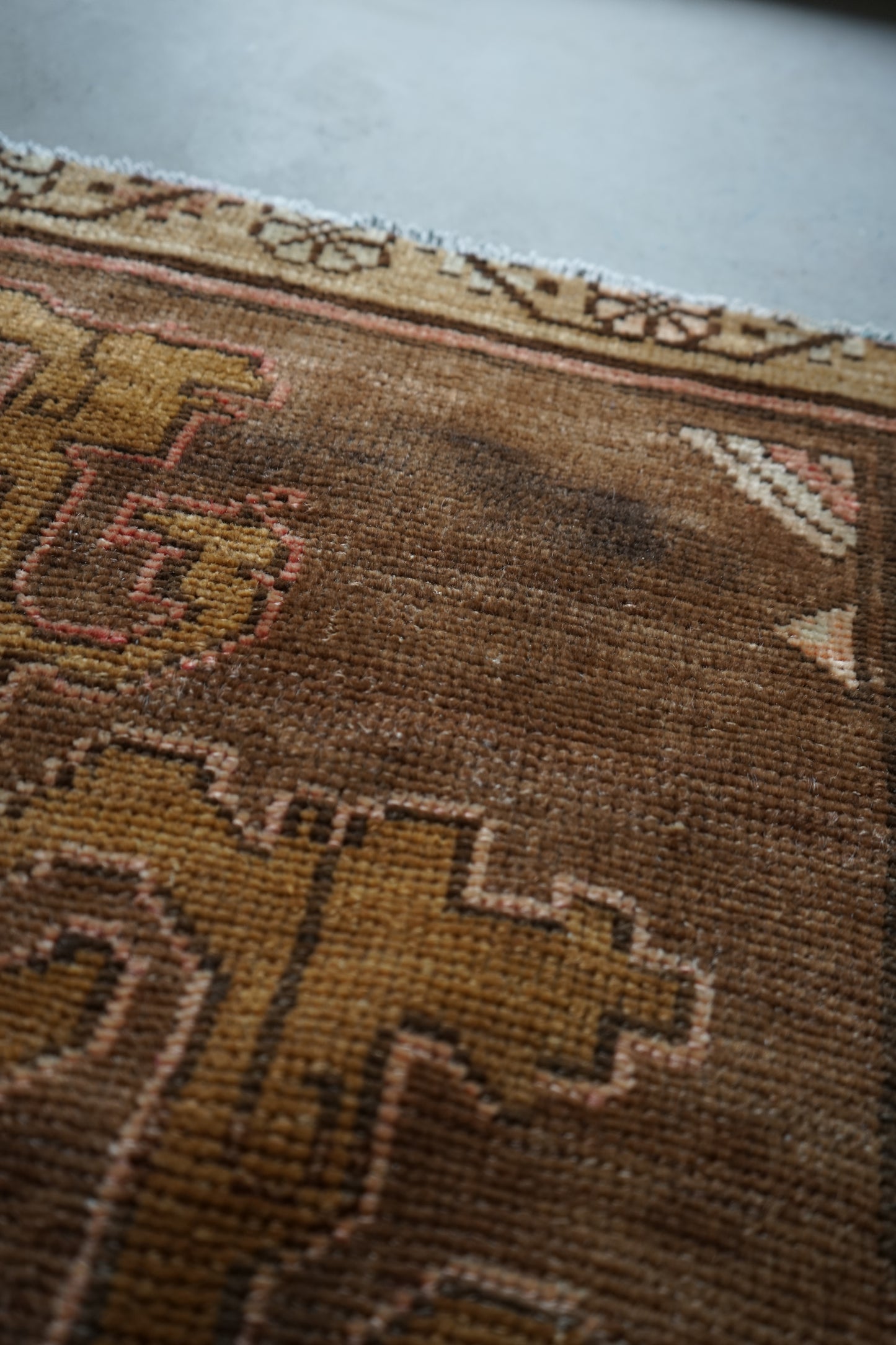 TURKEY OLD OUSHAK SALMON PINK 1970年代 286 × 162 cm No.TR25197