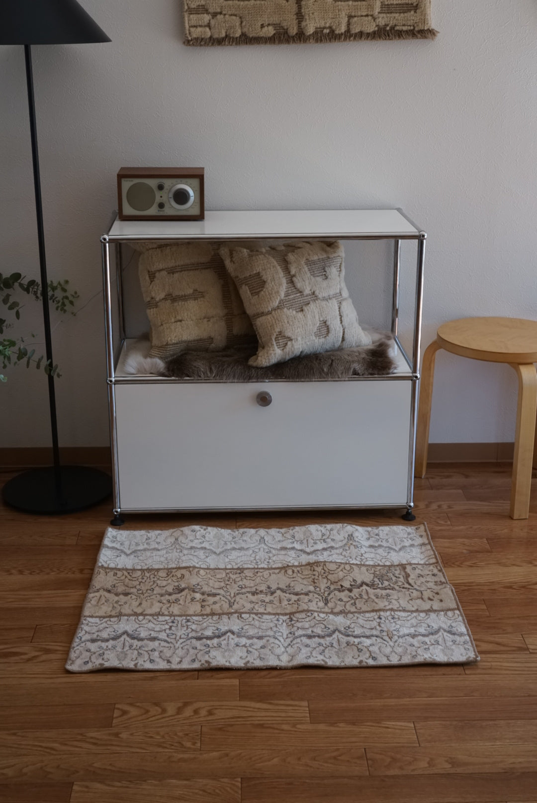 Türkiye Old Oushak Patchwork Beige , Ivory 1970年代 80.5 × 63 cm No.TR25467