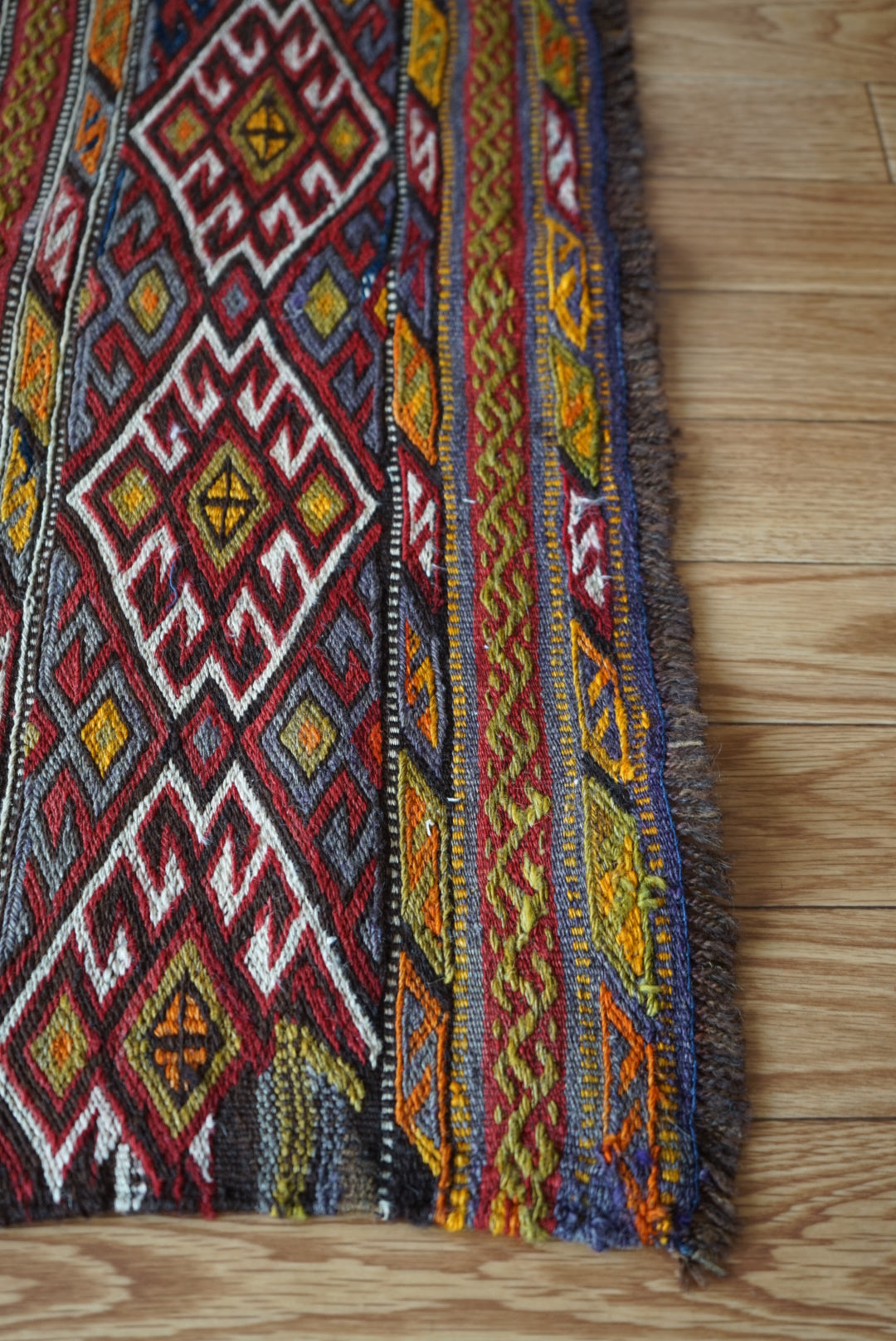Tribal rug Eastern Türkiye Vintage Kurdisan Kilim 1965-1970年代 92 × 81 cm
