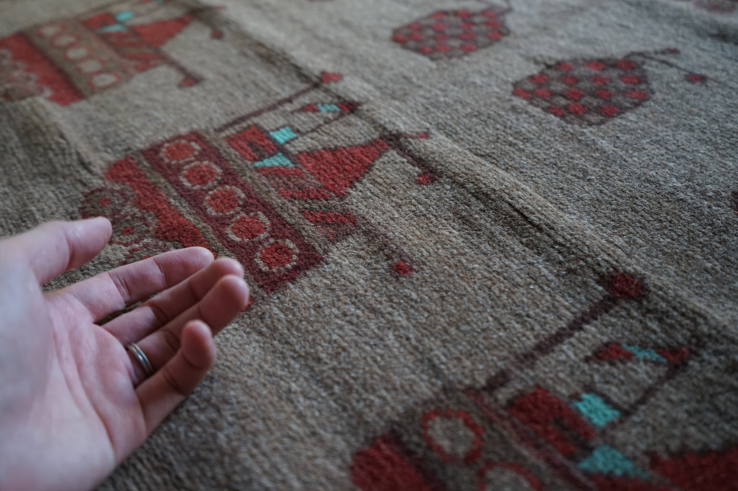 AFGHANISTAN VINTAGE WAR RUG 1980年代 149× 90 cm No.AF2512