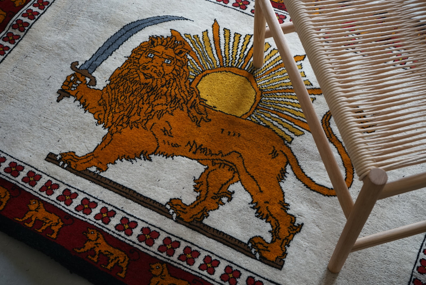 IRAN NEW SHIRAZ QASHQAI LION GABBEH 160 × 102 cm