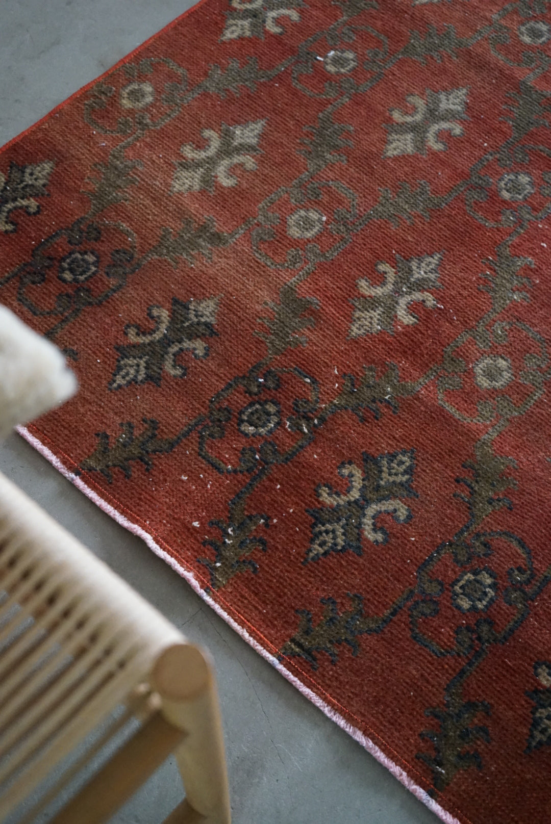 TURKEY OLD ISPARTA BLOOD ORANGE 1970年代 172 × 86 cm No.TR25150