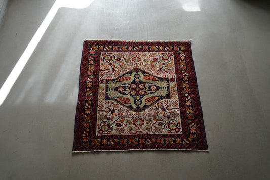 店頭販売 IRAN ANTIQUE KHORASAN KORMANJI 1900年代 80 × 71 cm