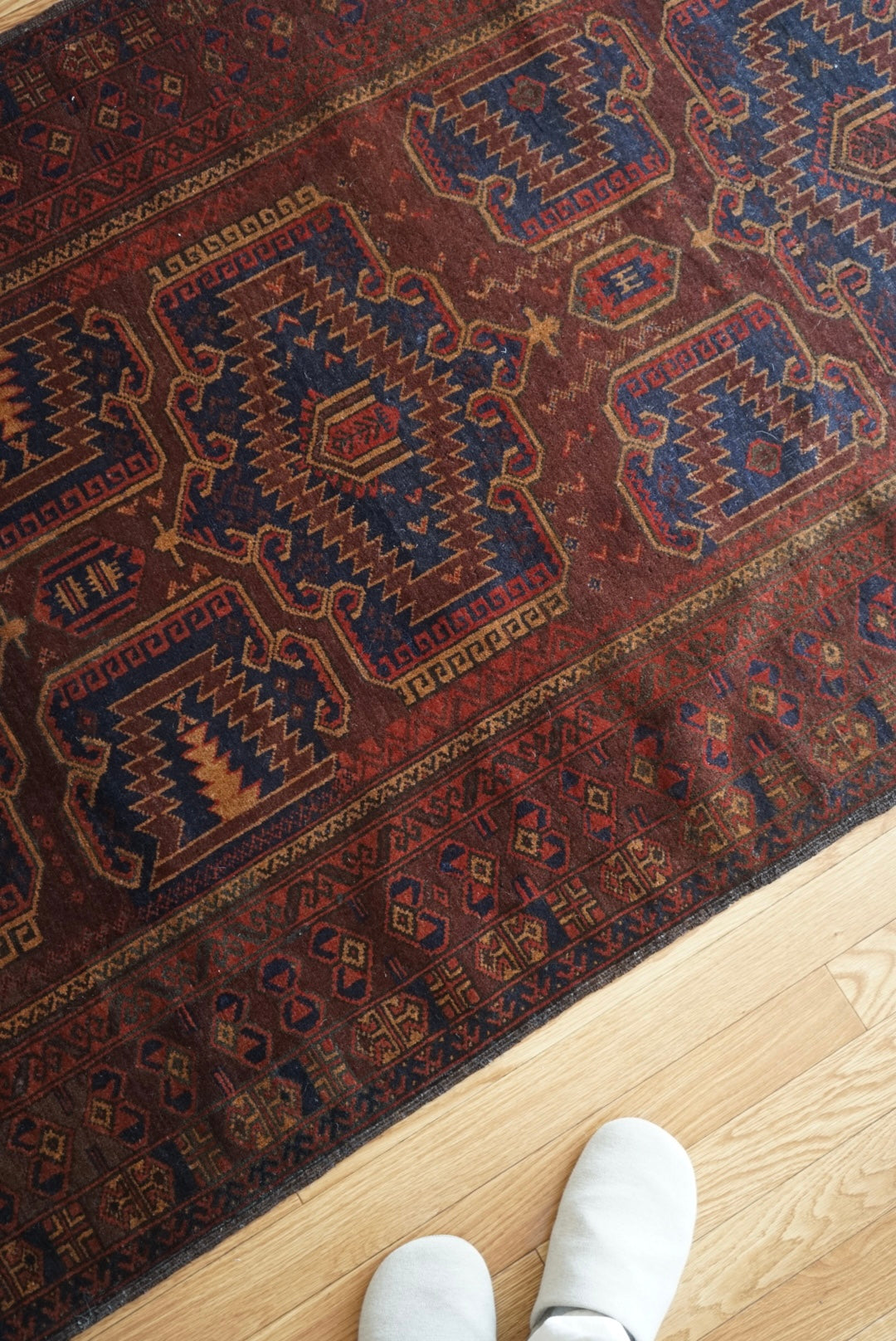 Afghanistan Old Baluch DarkBrown 1975年代 213 × 123.5 cm No.AF2527