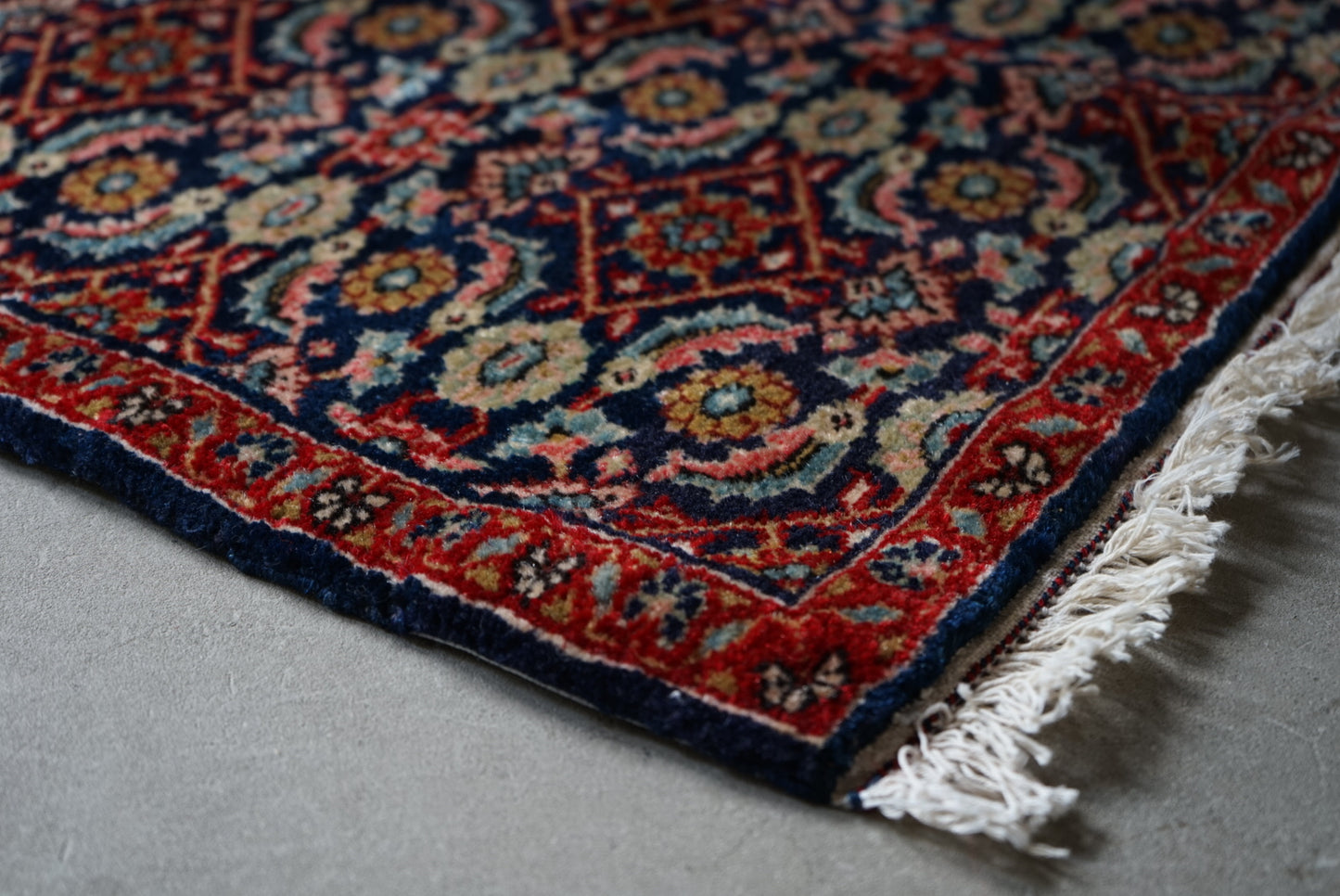 店頭販売 IRAN ANTIQUE BIJAR RIZ MAHI 1900年代 76×62cm