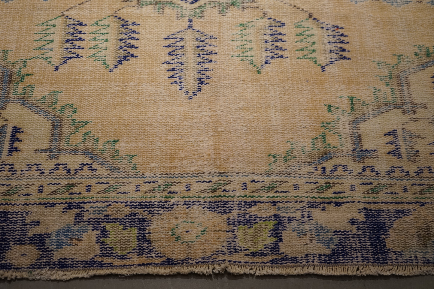 Türkiye Old Isparta Beige Blue 1970年代 246 × 159 cm No.TR25226