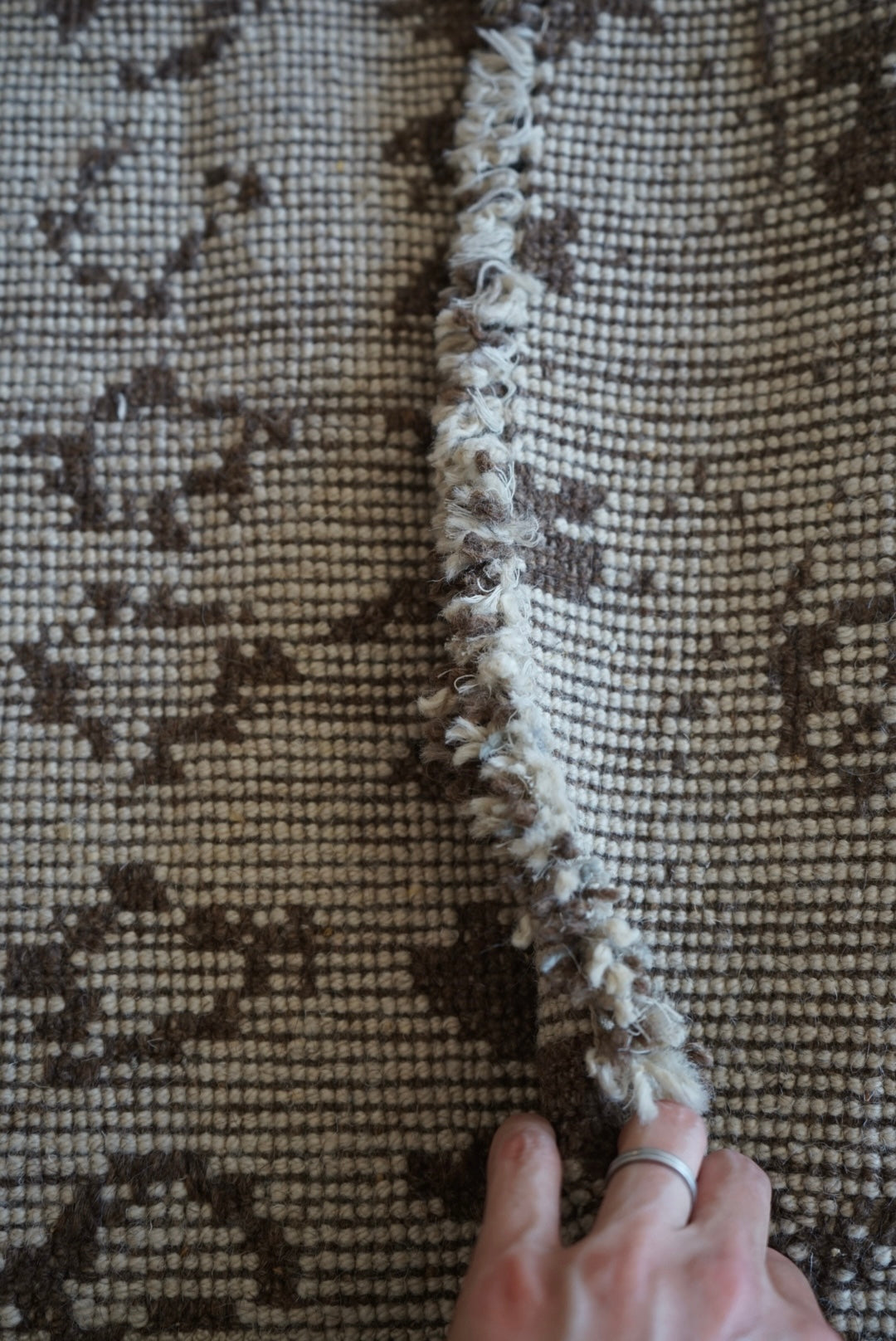 店頭販売 ORIGINAL IRAN QASHQAI KILIM " TRIBE " 204 × 142 cm