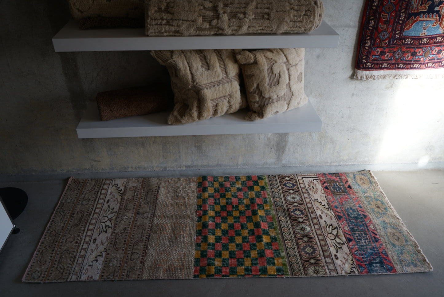 Türkiye Old Isparta Patchwork Runner Size 1970年代 176 × 69 cm No.TR25236