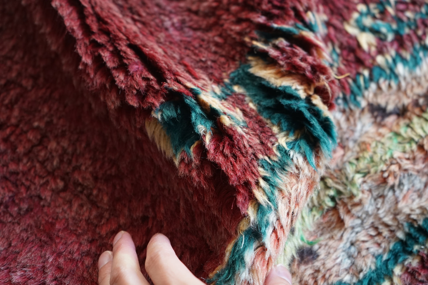 TRIBAL RUG TURKEY OLD OUSHAK 1965年代 154 × 133 cm No.TR25193