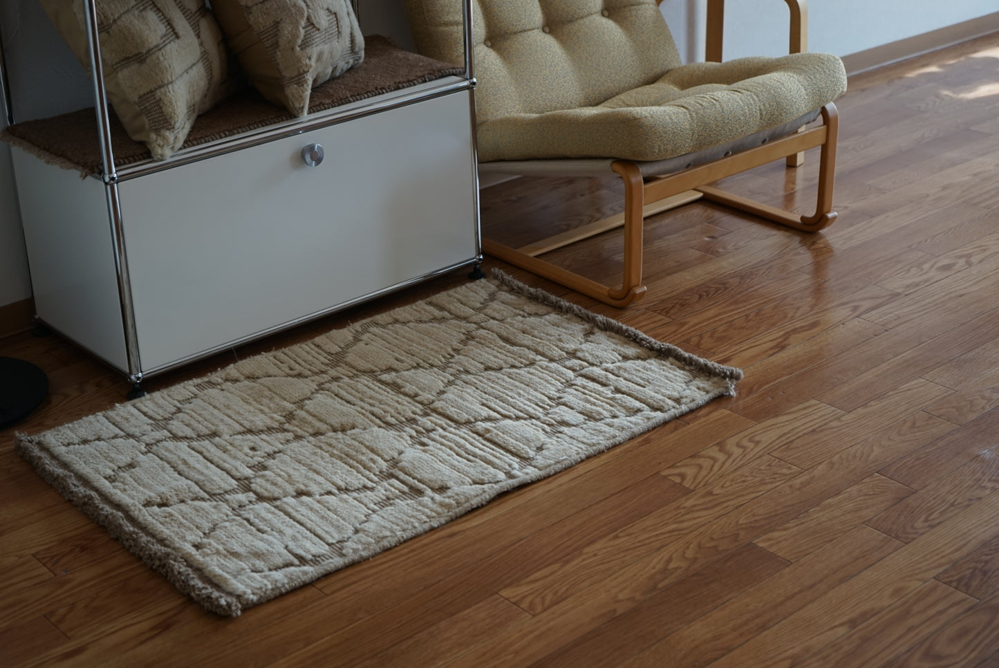 店頭販売 ORIGINAL IRAN QASHQAI KILIM DOORSIZE " DIAMOND " 95 × 65 cm