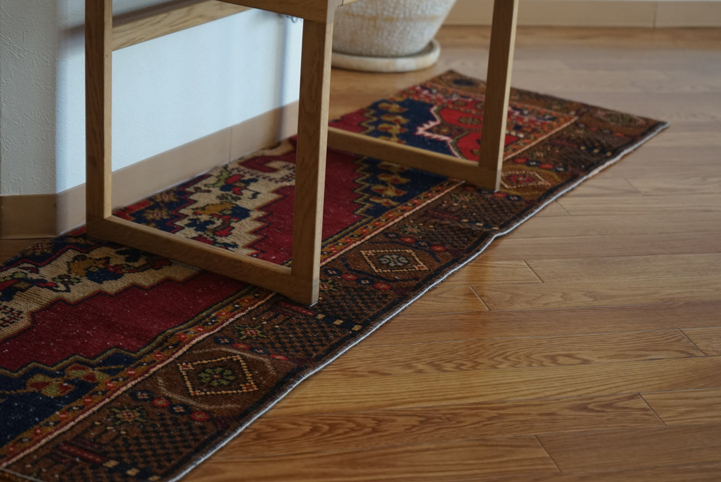 Türkiye Old Oushak Runner 1970年代 154 × 47 cm No.TR25269